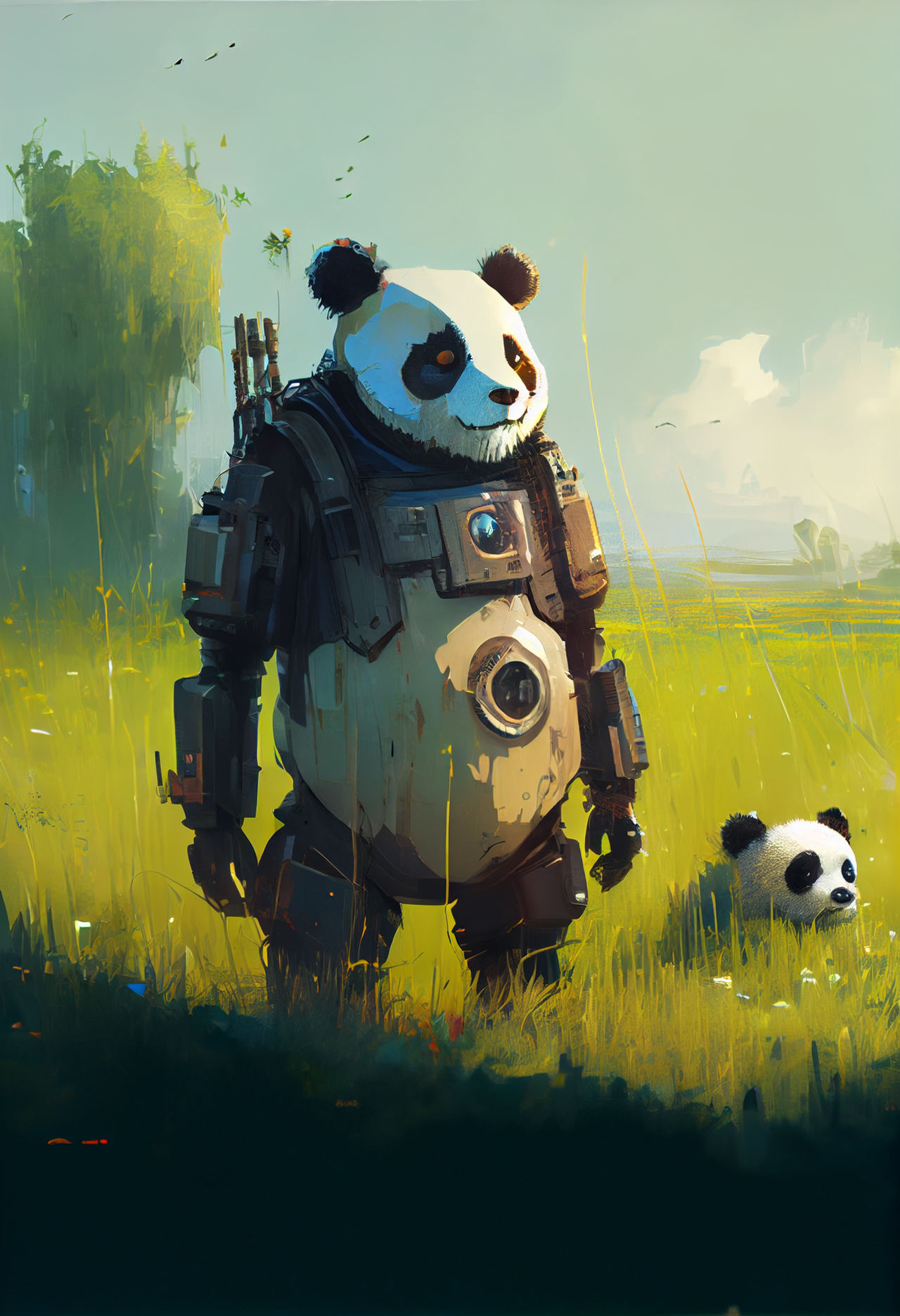Post apocalyptic panda portrait by elit3workshop on DeviantArt