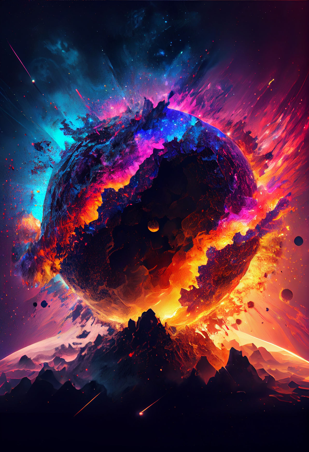 colorful star explosion by elit3workshop on DeviantArt
