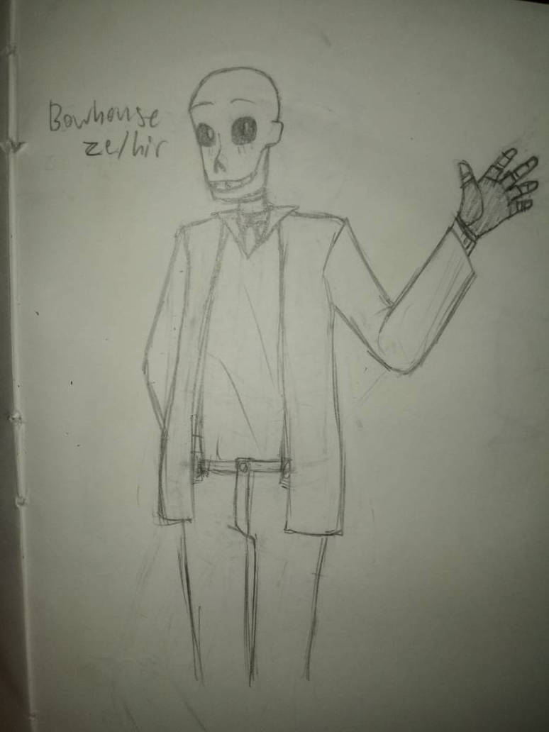 hurrdeedurr skeleton oc by flowrrdraws on DeviantArt