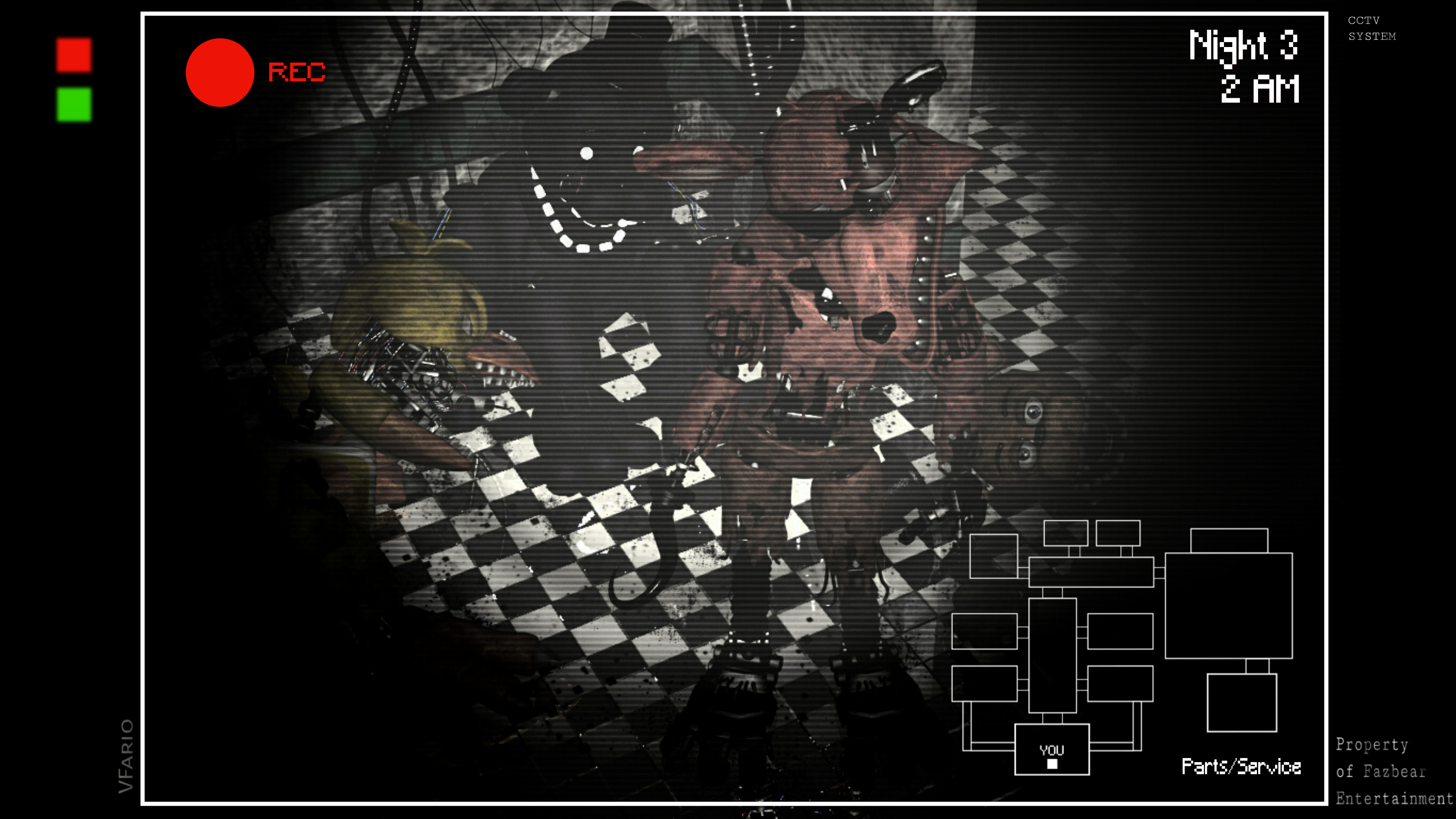 X 上的FNaF - Lost and Found：「- FNaF 1 FNaF 1 has some left over image files  from the original camera layout. Originally the cam in Parts and Service  would've been behind