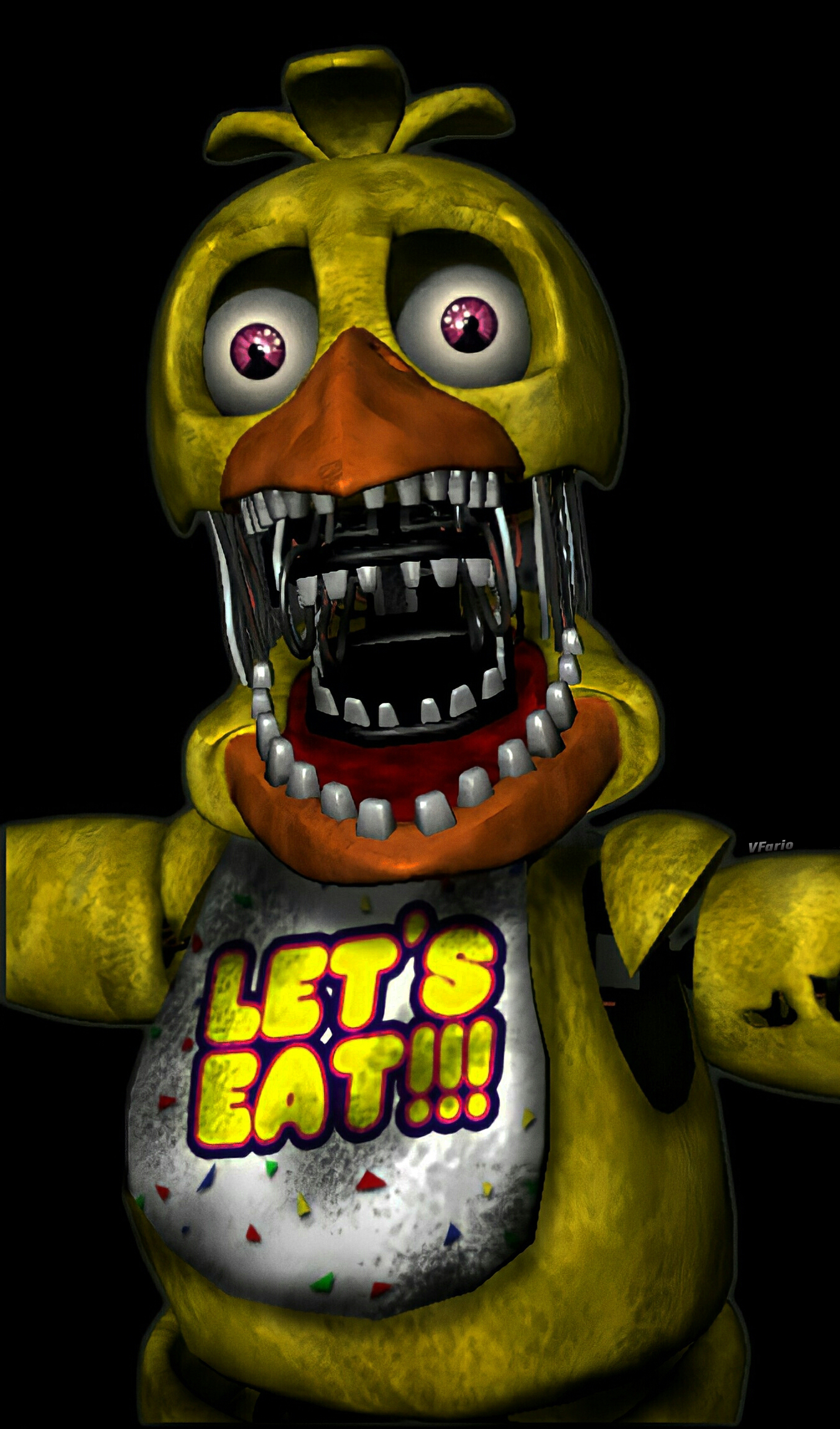 Withered Chica Sculpture FNAF 2 