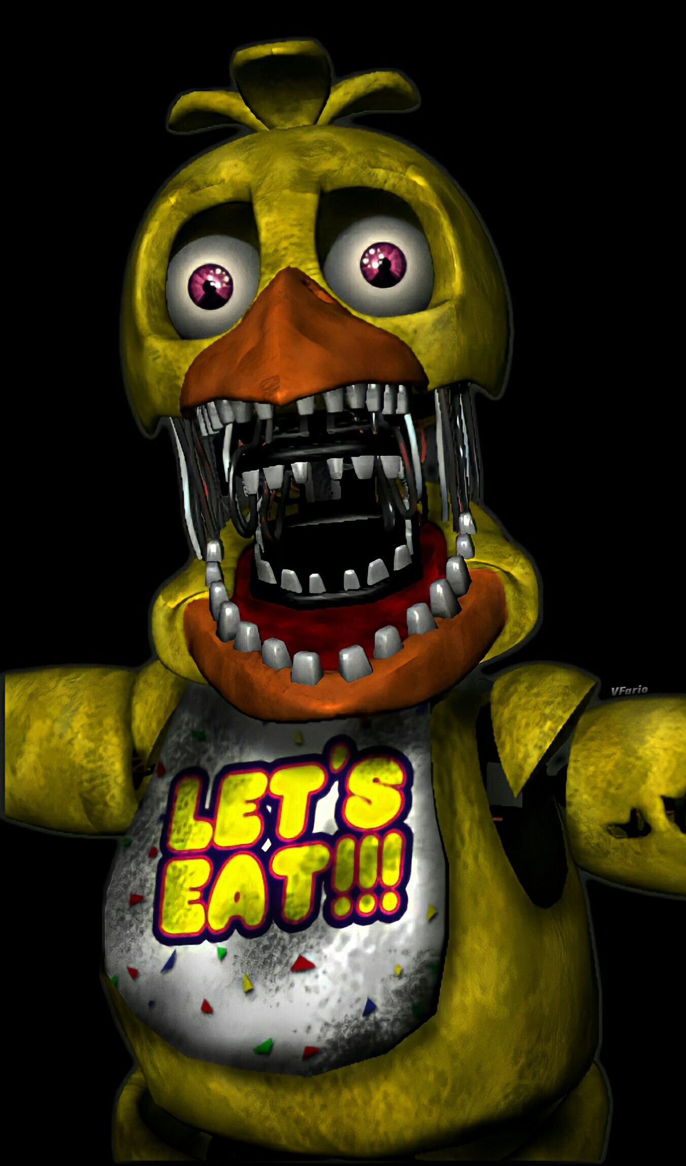 Withered chica  Fnaf drawings, Fnaf, Fnaf wallpapers