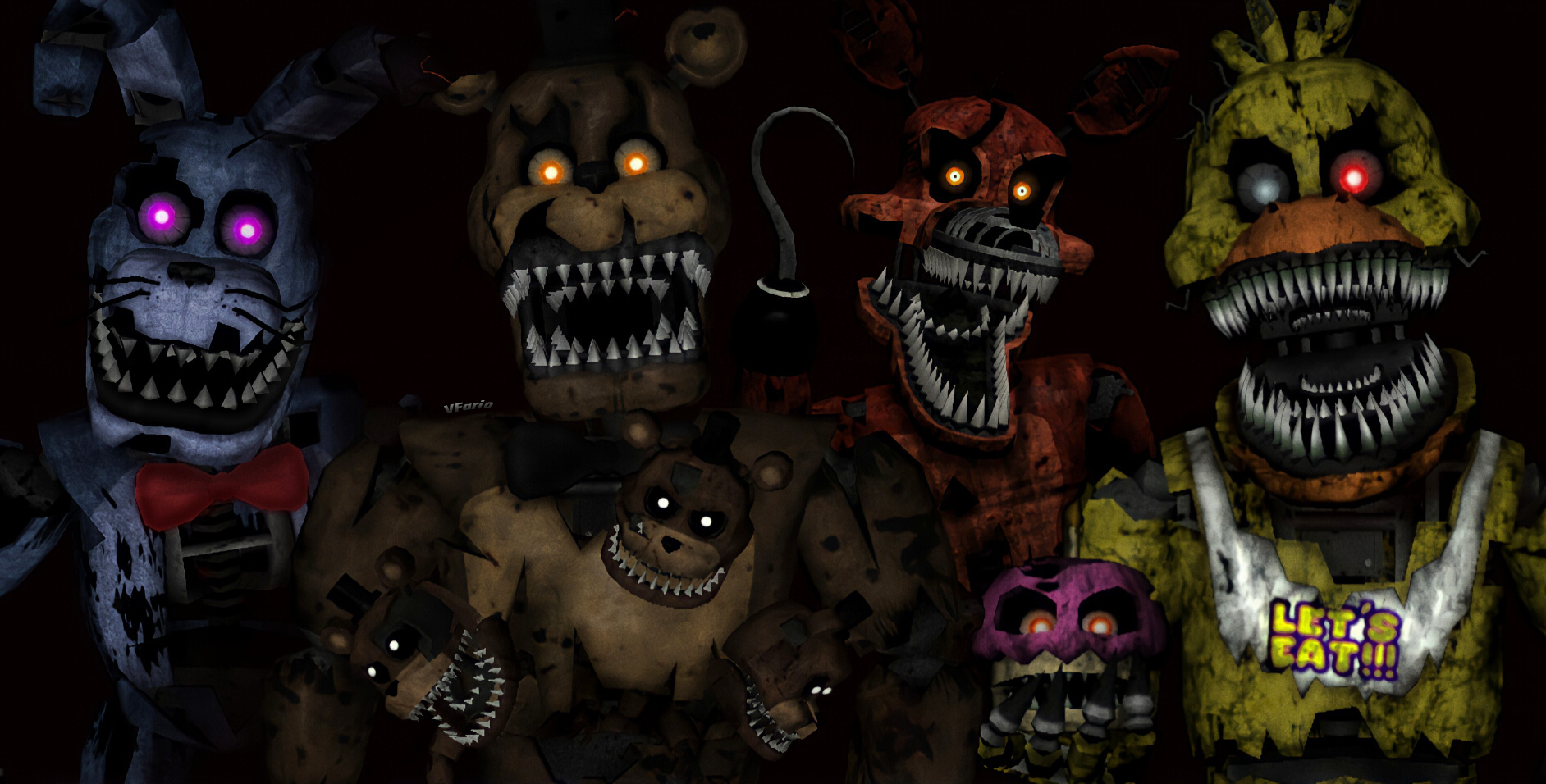 LaraArtz957 on X: Fnia Nightmare (fnaf 4) High reselution image available  on deviantart  / X