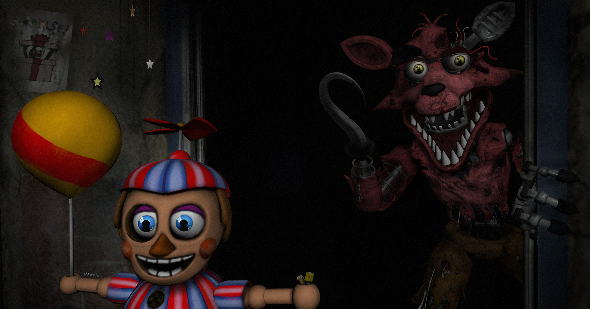 FNaF 7 Trailer [CARTOON ANIMATRONICS] by LaliTheFoxC4D on DeviantArt