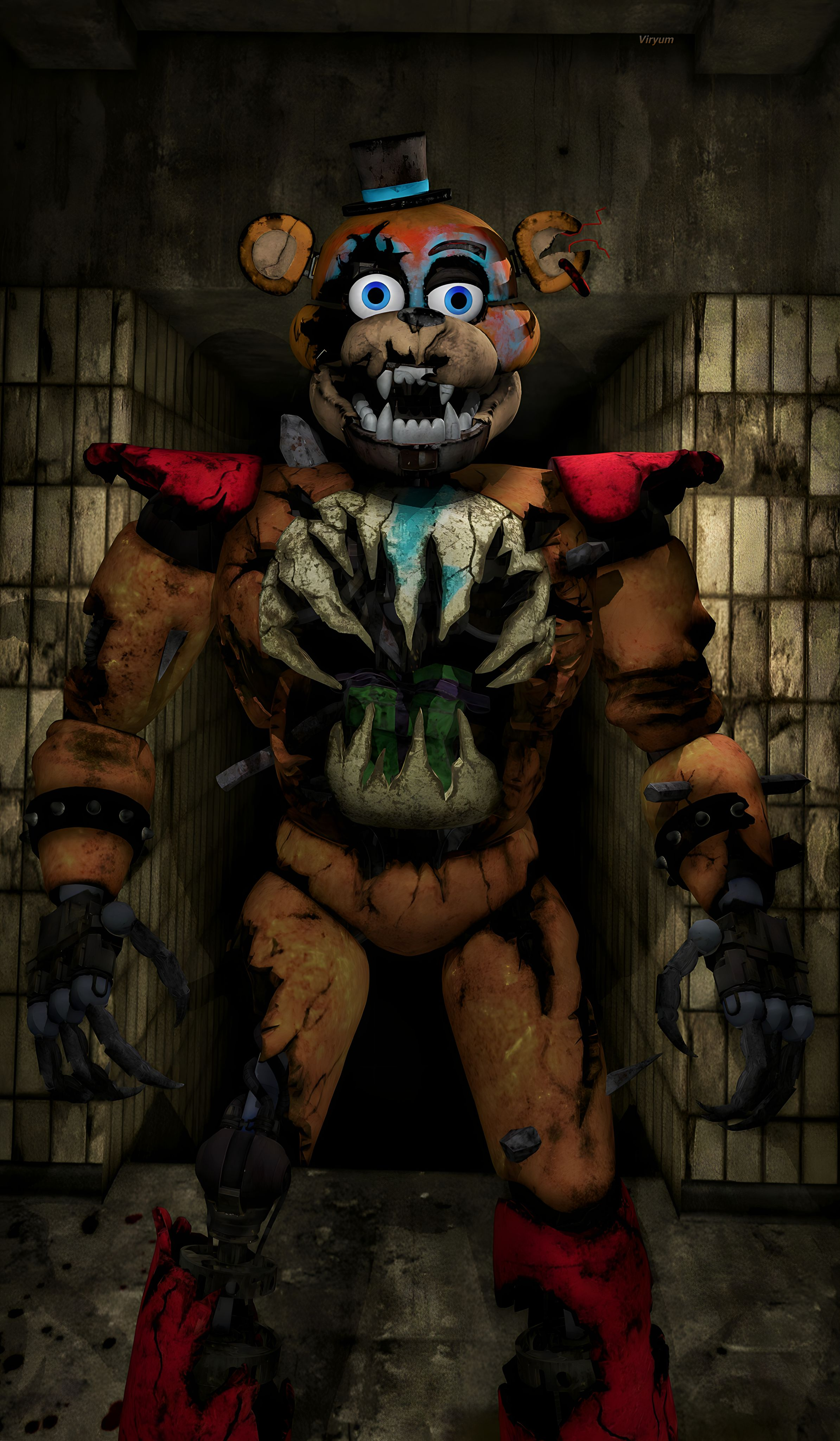 MMD FNAF SB Ruin:Shattered Freddy + Download by Francoraptor2018 on  DeviantArt