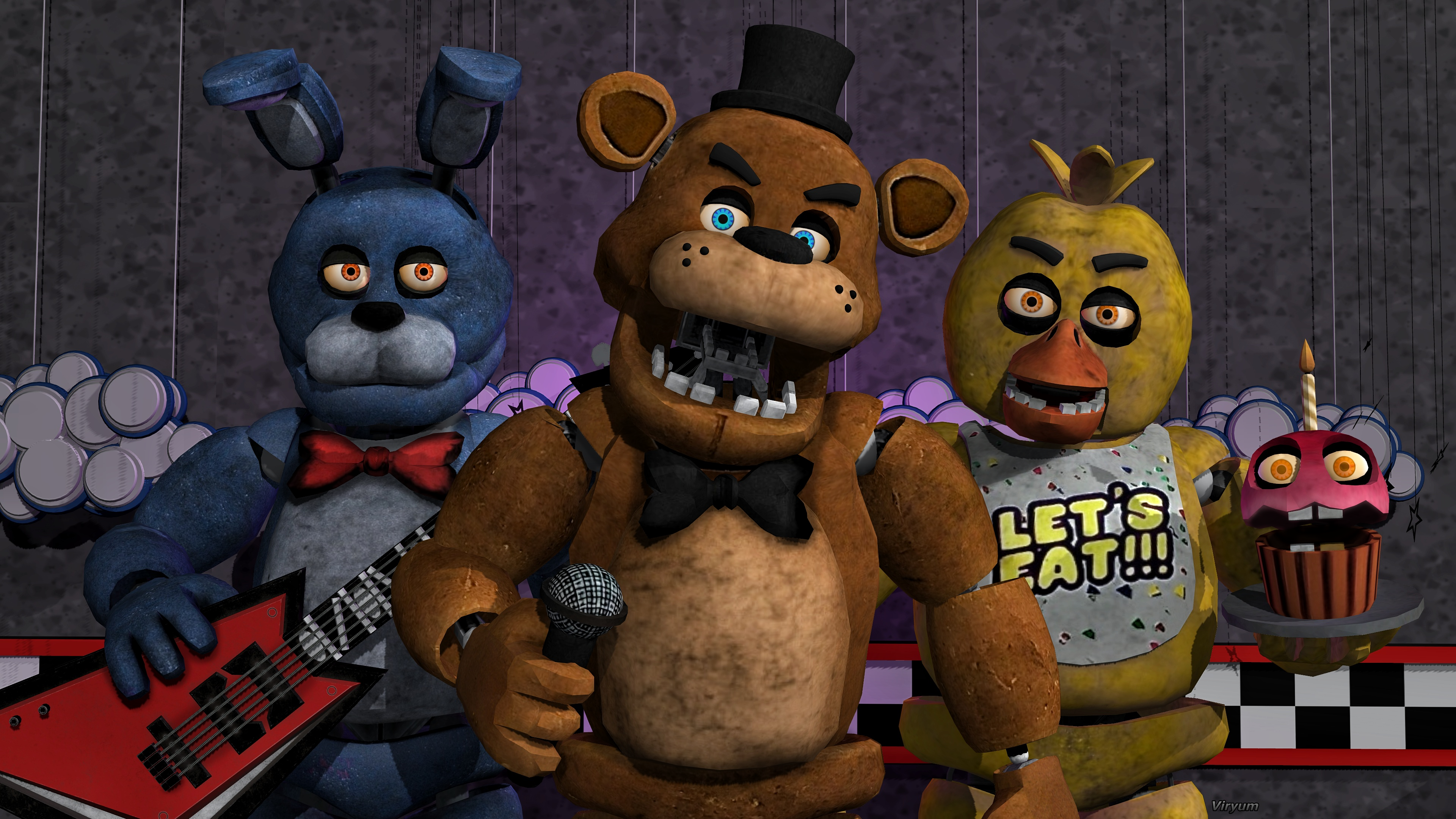 Five Nights at Freddy's Illustration, five nights at freddy's poster, png