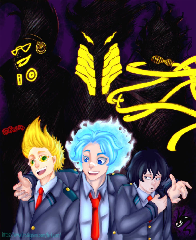 Fanart bnha Oboro shirakumo/mic/eraserhead by FarkasS on DeviantArt