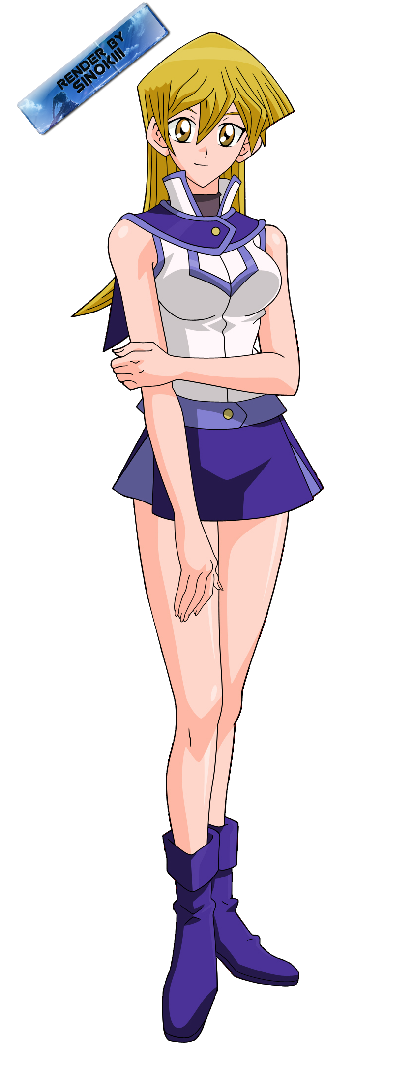 Yu-Gi-Oh! GX:Asuka Tenjoin - Alexis Rhodes render by cjsn45 on DeviantArt
