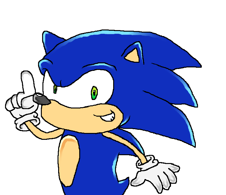 Sonic the Hedgehog (Sonic Adventure Art Style) by Sonic-Gal007 on