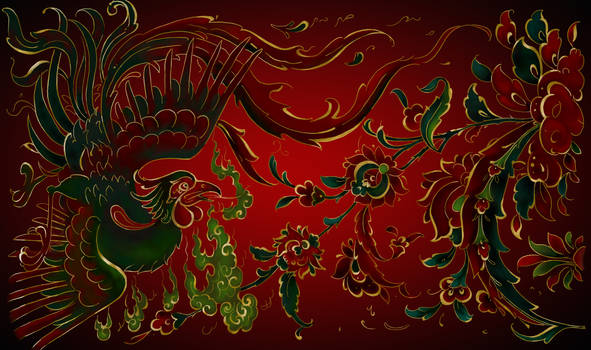 Magic the Gathering Mythical Phoenix Ornate Versio