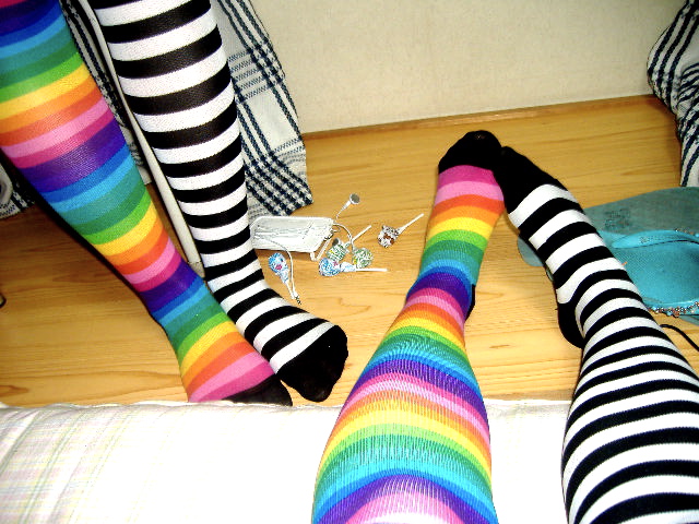 Striped Socks And Lollipops.