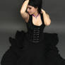 STOCK - Black Flower Dress