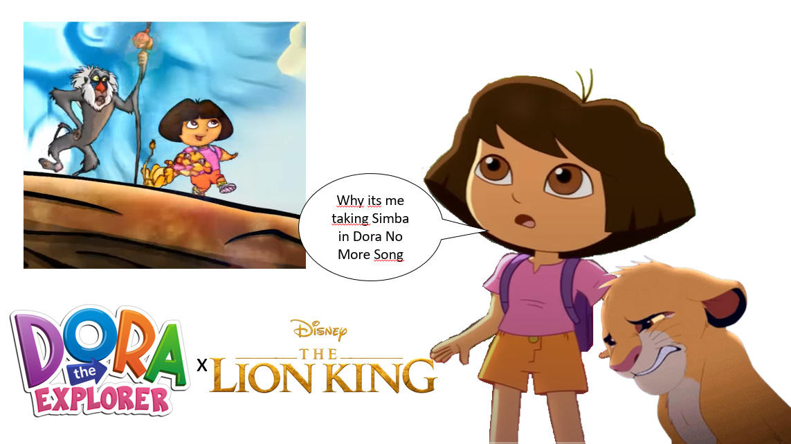 Dora Simba Dora and Simba reacts to Himselfs in Dora No More by diegohuanca on ...