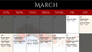 March Schedule