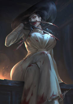 RESIDENT EVIL VILLAGE Lady vampire Fanart