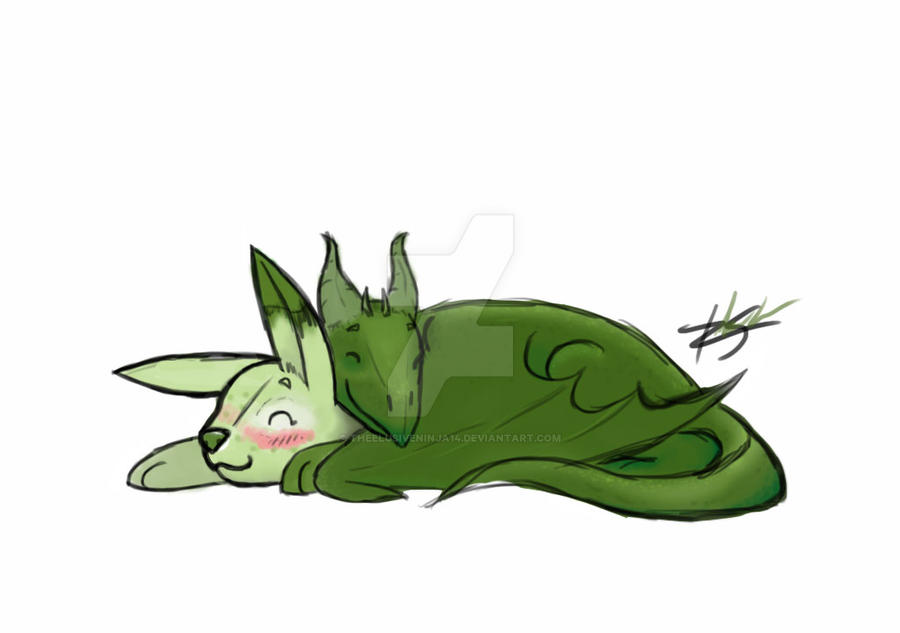 Bunny and Dragon by TheElusiveNinja14 on DeviantArt