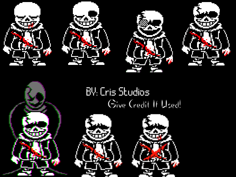 Undertale - Sans battle sprite by sotwound on DeviantArt