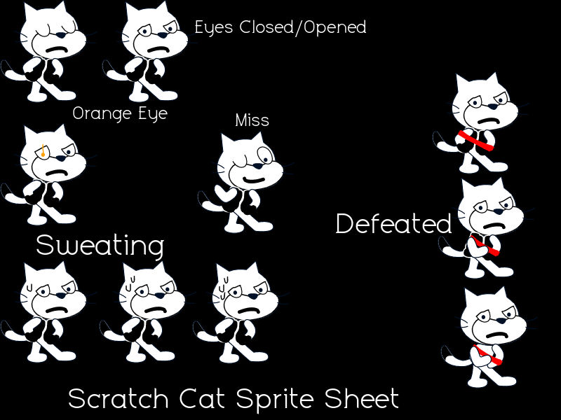 Scratchtale Cat Sprite Sheet by CrisStudios on DeviantArt
