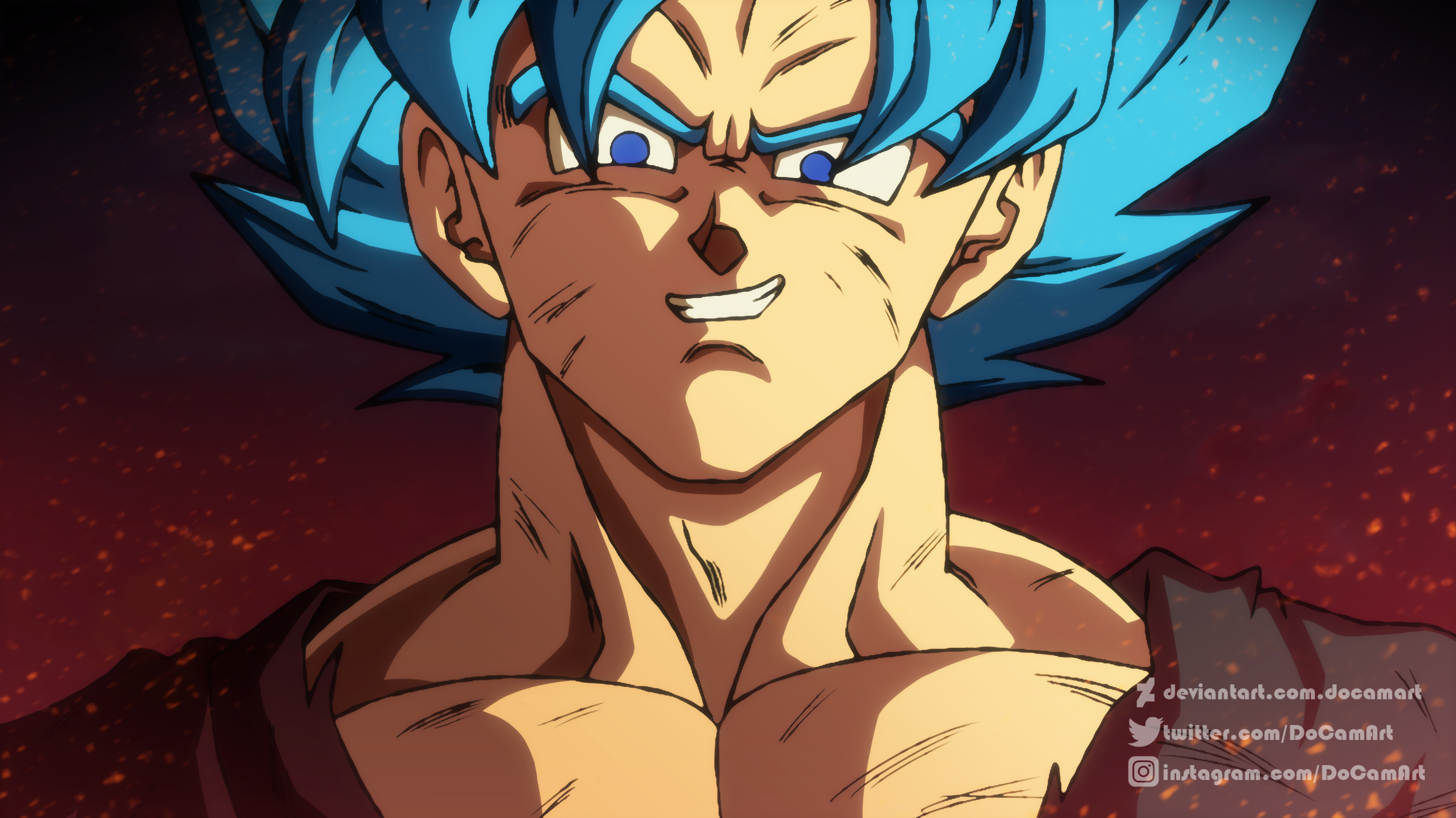 Goku Super Saiyan Blue - DB Super Broly by SaoDVD on DeviantArt