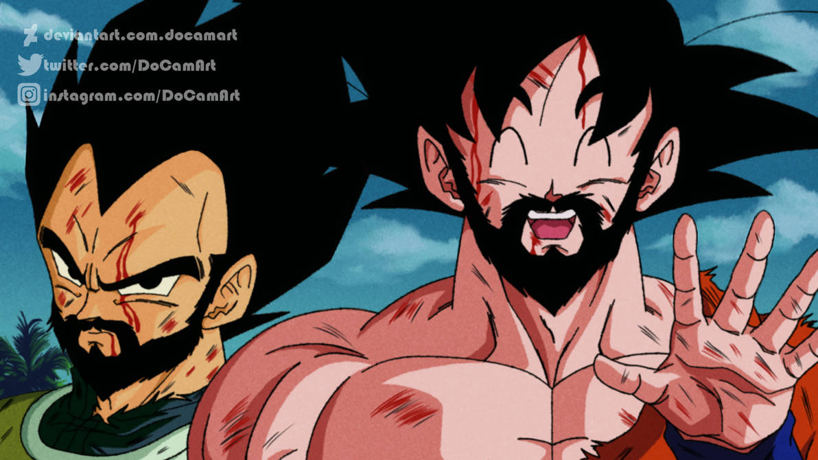 ReDraw - Goku and Vegeta (With Beard) 90's Style by DoCamArt on DeviantArt