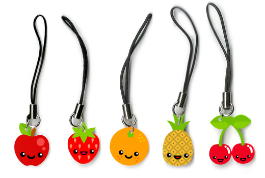 Fruity Cuties phone charms