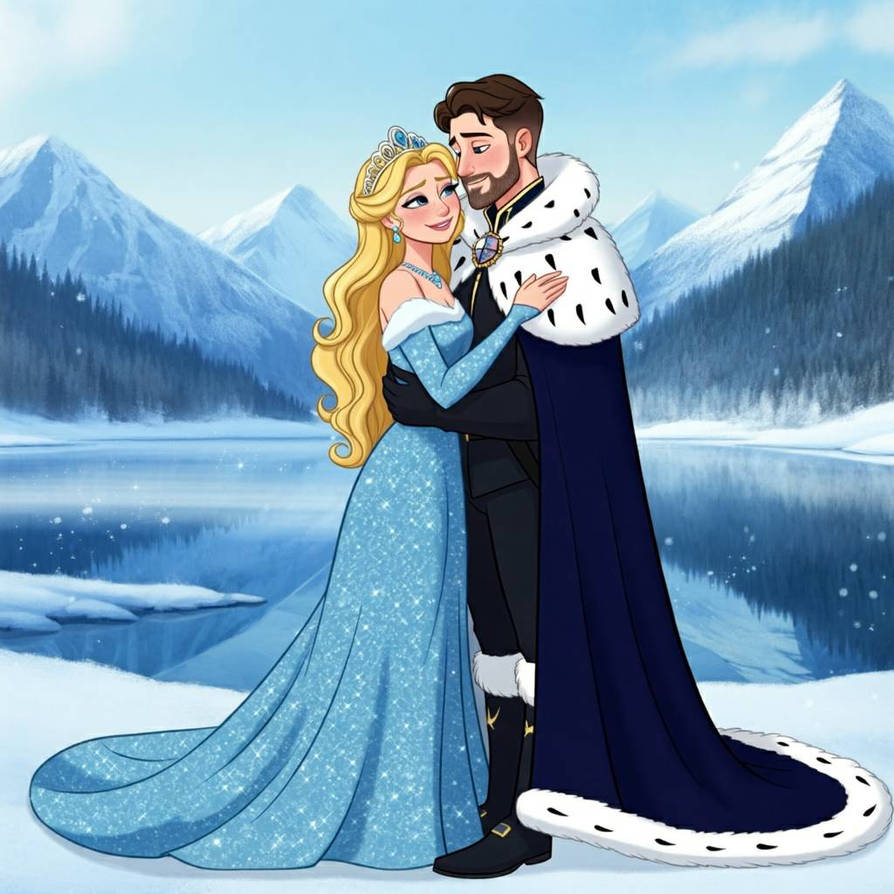 Elsa Princ Cartoon Elsa and her Prince by Julzette on DeviantArt