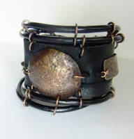 Armband Kupfer-Leder