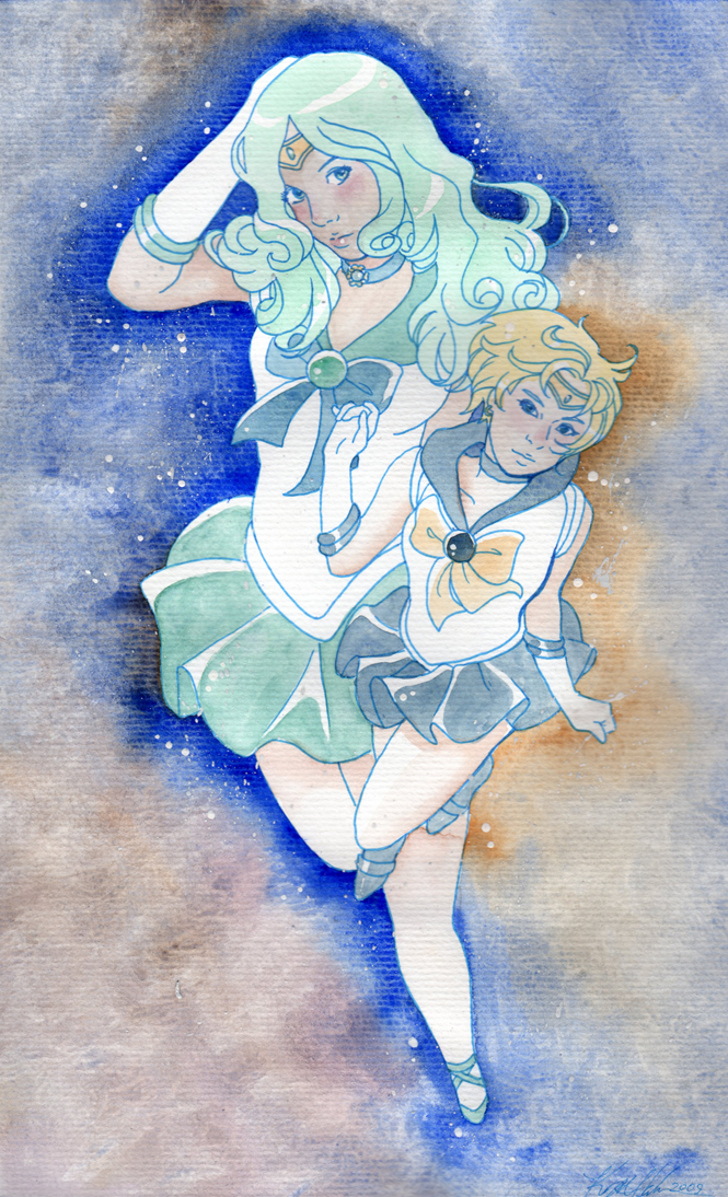 Uranus and Neptune Sky Dance