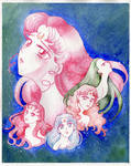 ChibiUsa and Sailor Quartet