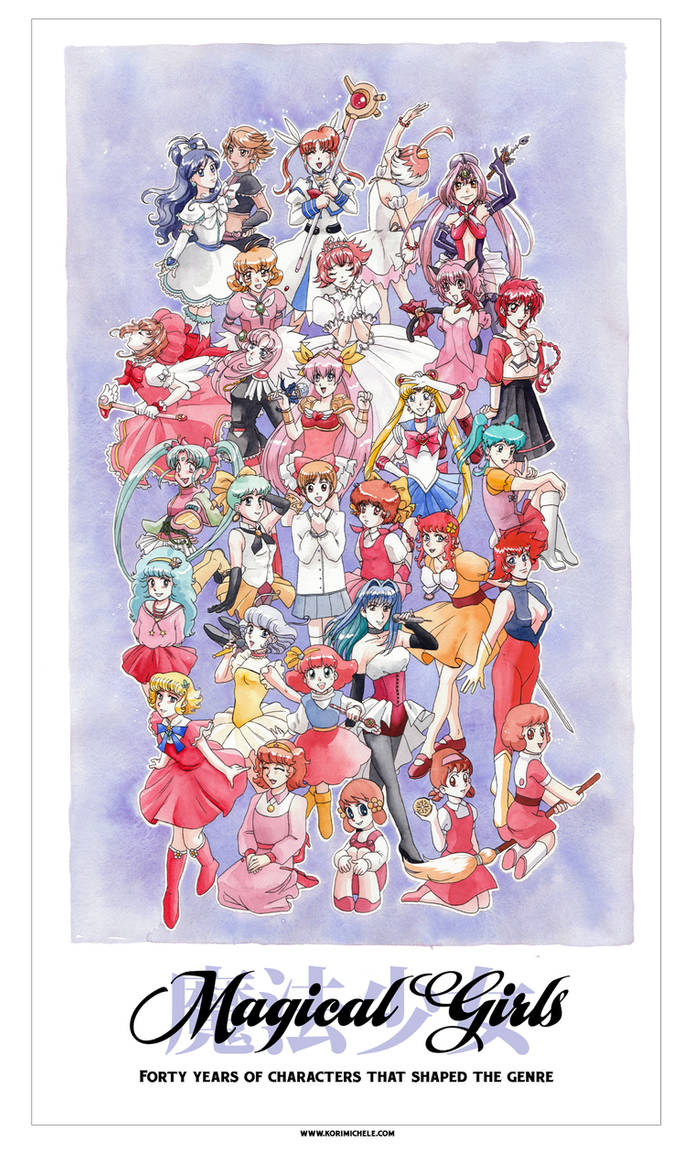 Forty Years of Magical Girls by KoriMichele