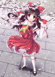 Reimu with Cherry blossom