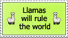 Llamas will rule-stamp