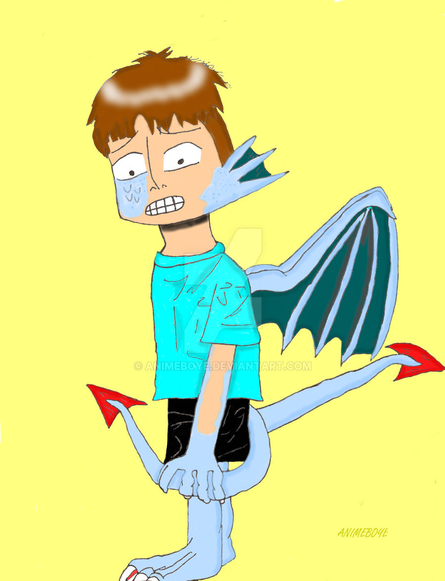 Boy into a Twin Tailed Dragon