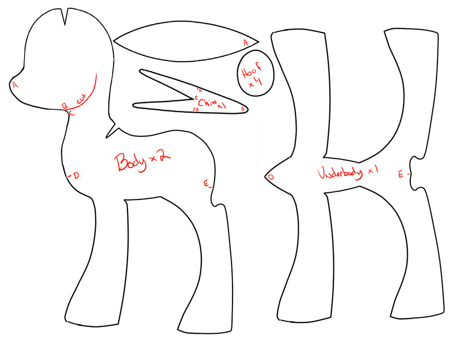 MLP Plush Patterns V. 1 by Funoccorono on DeviantArt