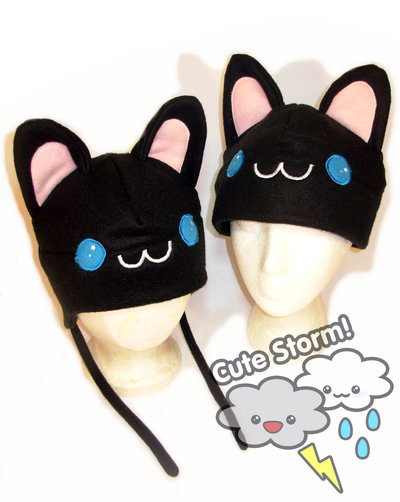 Black kitty hat