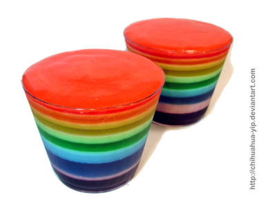 Rainbow Jello