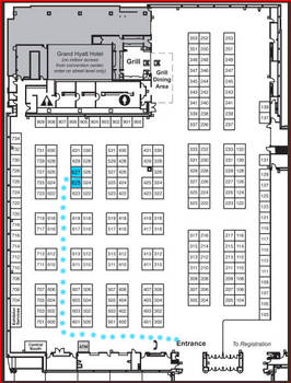 SakuraCon 2011 Dealer hall map