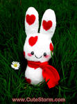 Plush love bunny by The-Cute-Storm