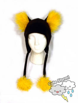 Furry Yellow Kitty Hat