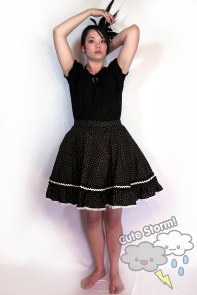 Black cherry egl skirt