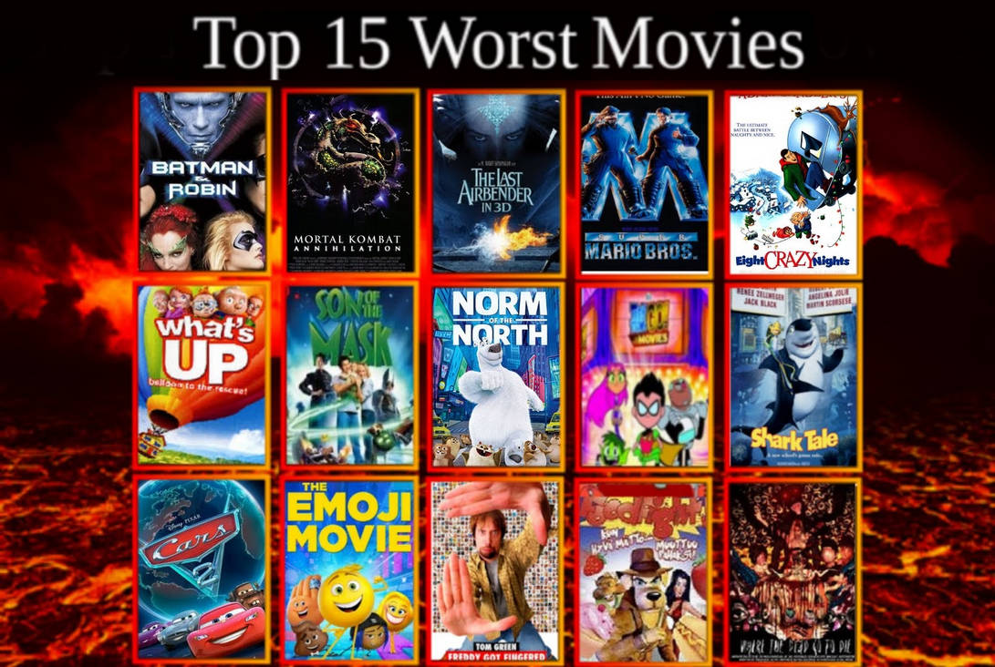 Top 15 WORST movies by spongebobxyz on DeviantArt