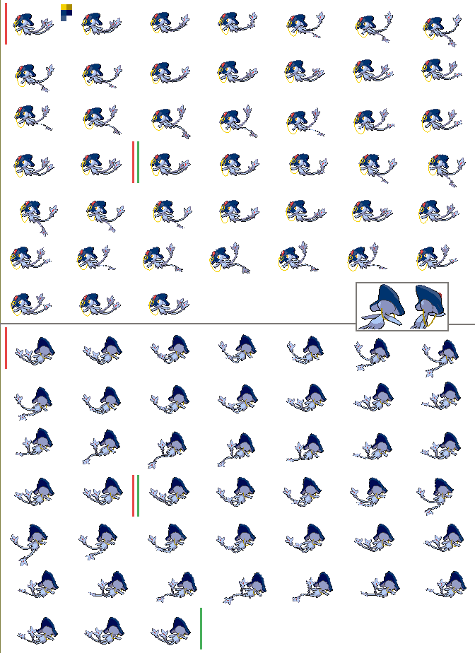 Genuine-Azelf B/W sprite sheet by Flamefriends on DeviantArt