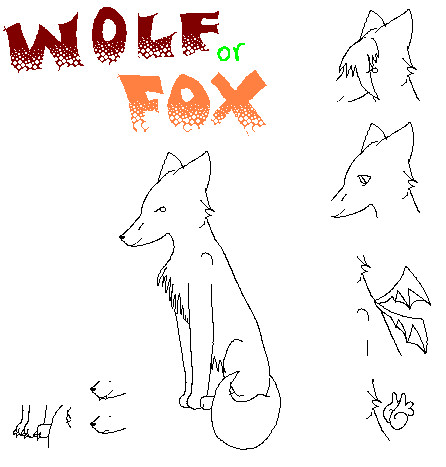 Wolf X Fox makeable- request