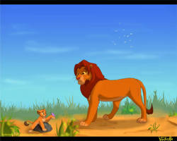 Simba and little Kopa