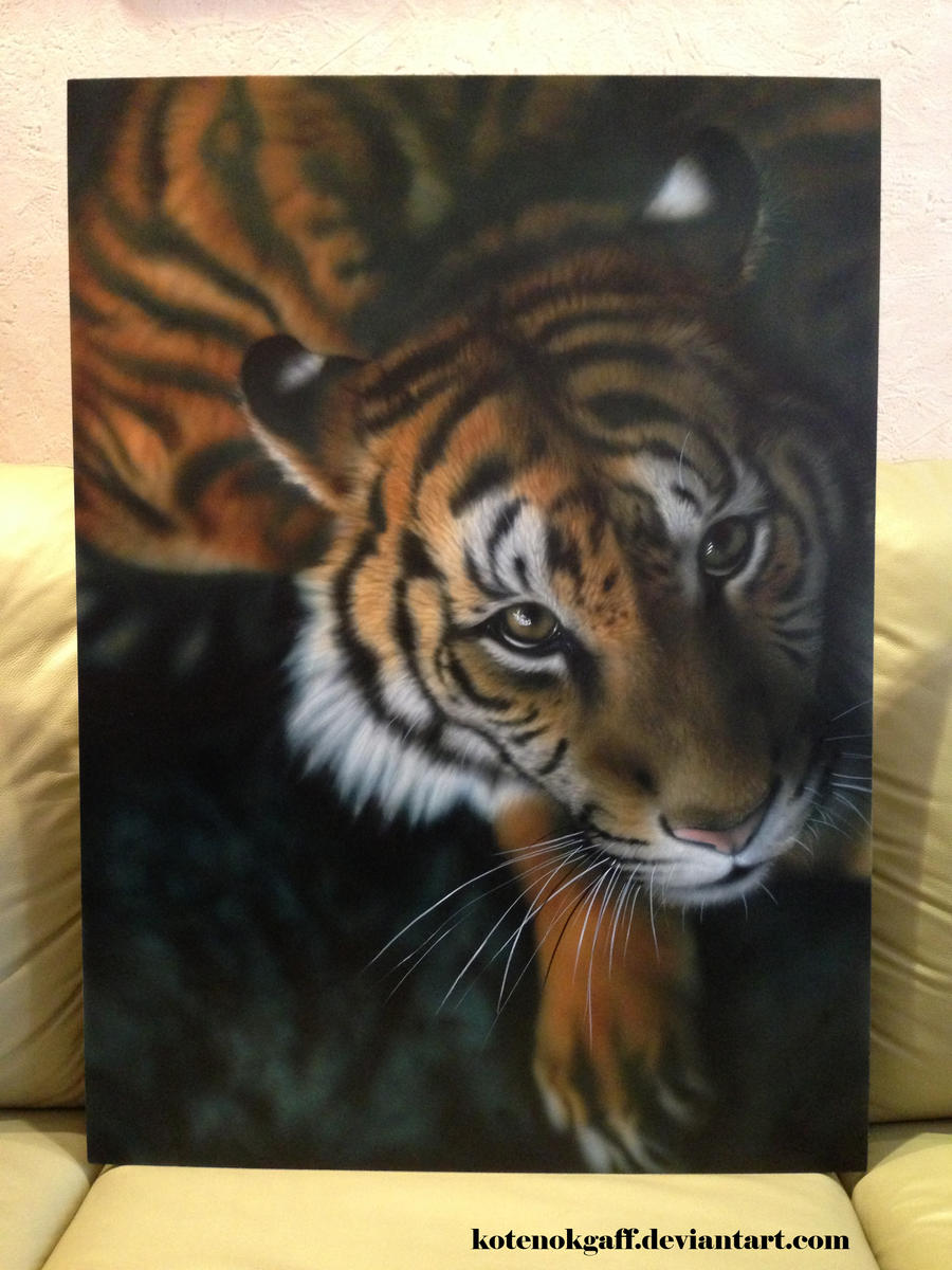 Tiger airbrush work