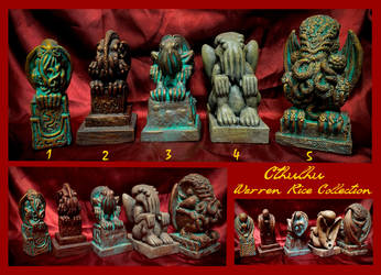 Cthulhu Figures from the Warren Rice Collection