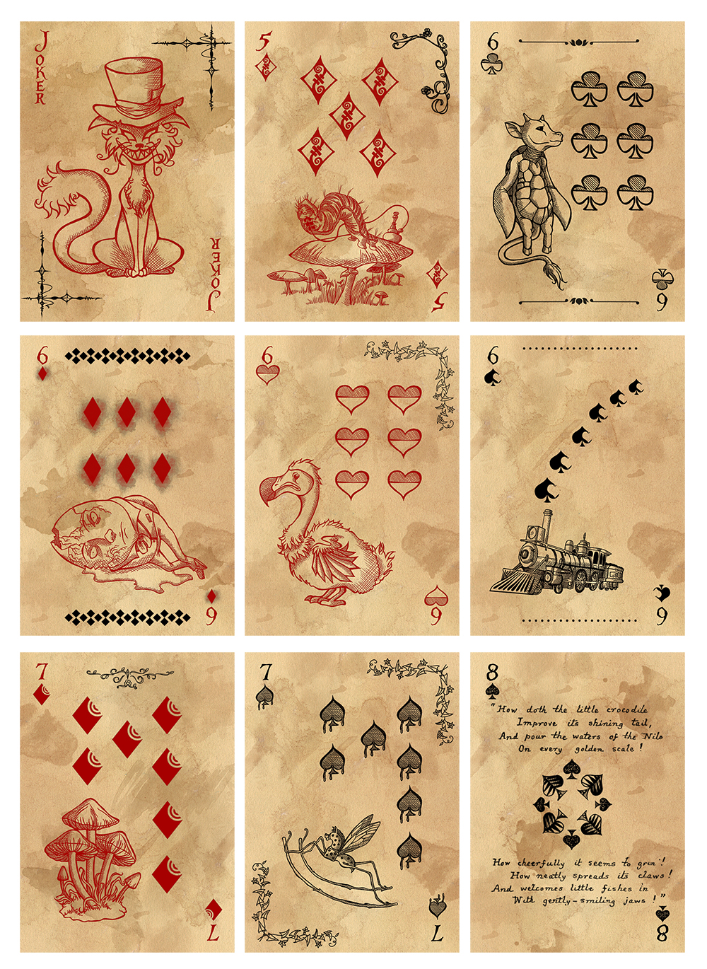 Alice in Wonderland Card Deck - Part 3