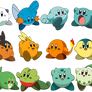 Pokemon Starters Kirbies