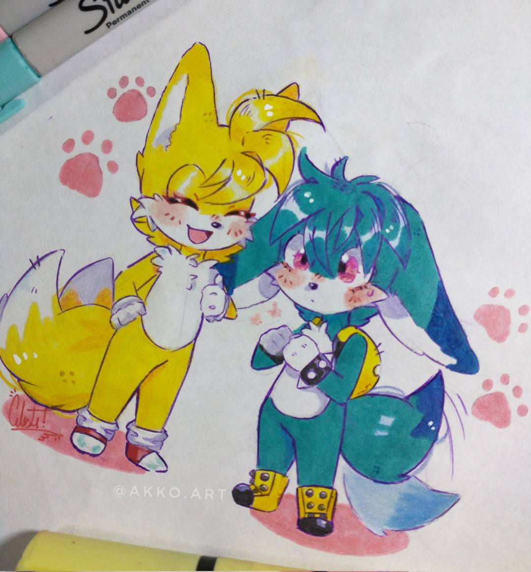 Tails Xkit Tails and Kit by AmyZuzucki on DeviantArt