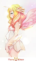 Angel in the rising sun by Teruchan